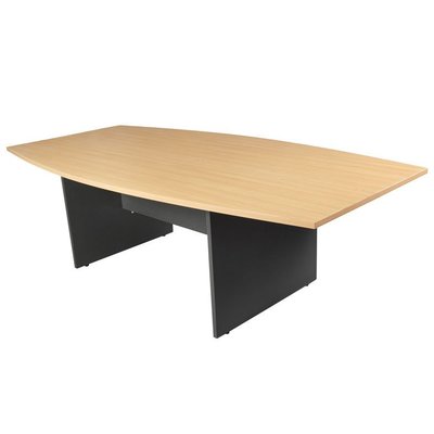 Conference Table 2400×1200 Boat Shape